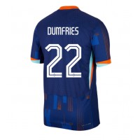 Camisa de time de futebol Holanda Denzel Dumfries #22 Replicas 2º Equipamento Europeu 2024 Manga Curta